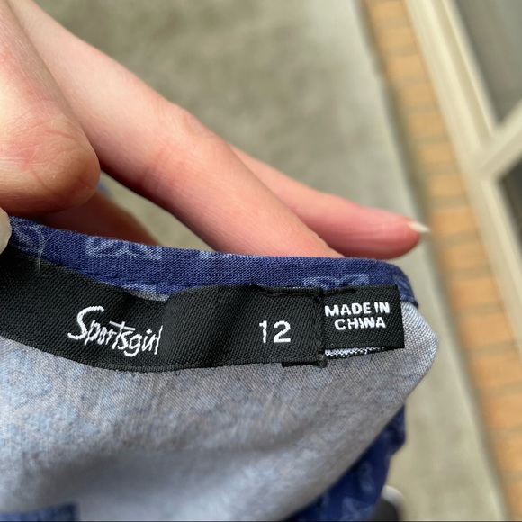 JUST JEANS Crop Layered Singlet Purple Size 12 Casual Beach Summer Party - Picture 7 of 7